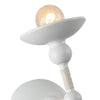 Nadine 4-in Matte White/Cotton 1 Light Wall/Vanity