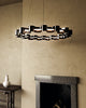 Nami 32-in Gloss Black LED Chandelier