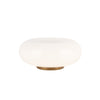 Nimbus 8-in Vintage Brass/Opal Glass LED Table Lamp