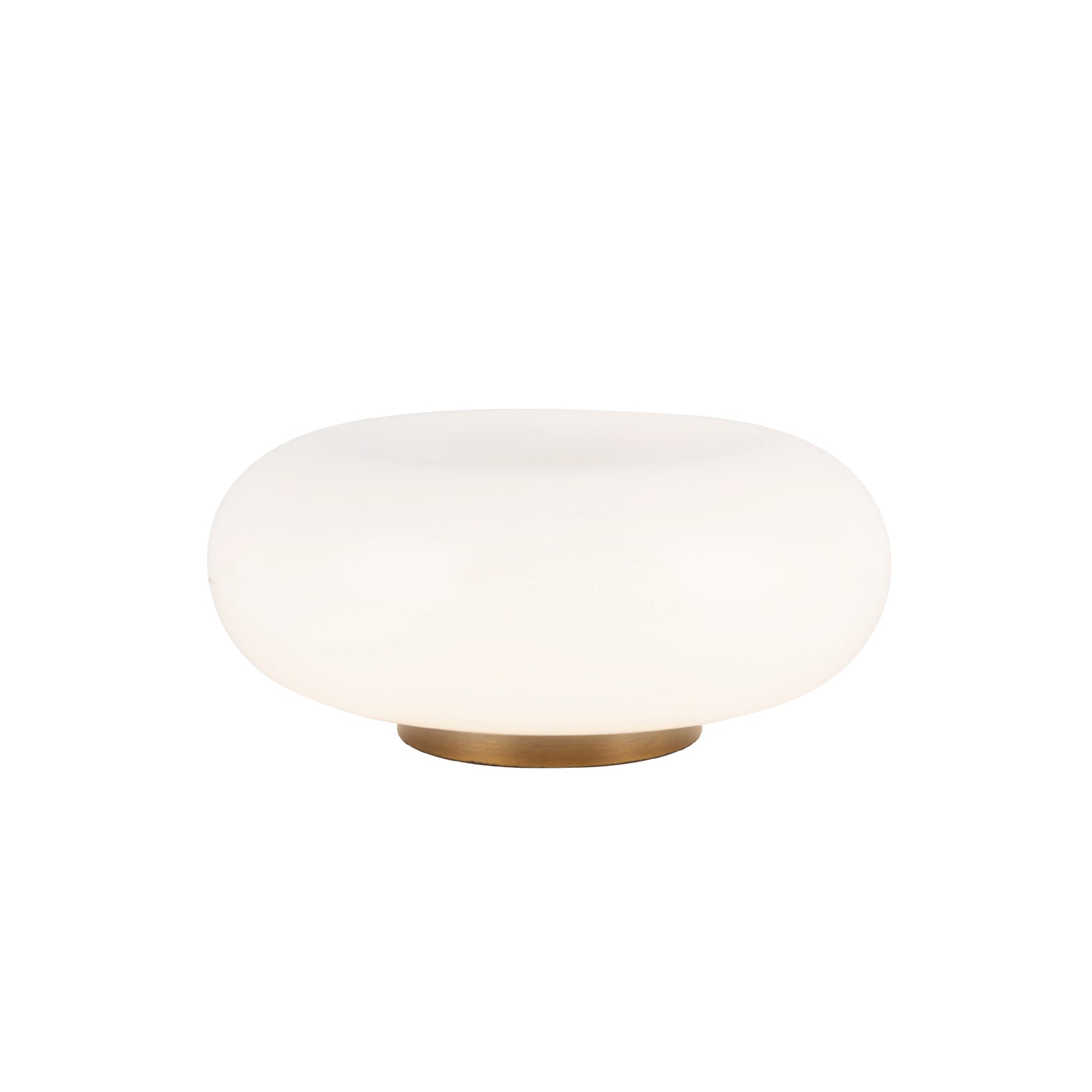 Nimbus 8-in Vintage Brass/Opal Glass LED Table Lamp