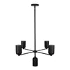 Nola 31-in Black 5 Lights Chandelier