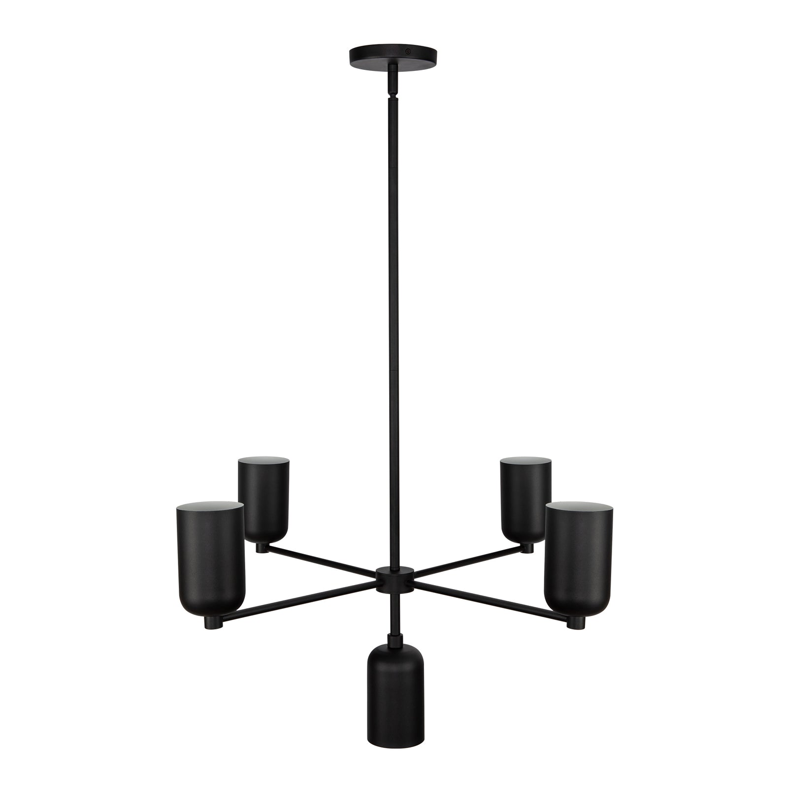 Nola 31-in Black 5 Lights Chandelier