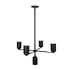 Nola 31-in Black 5 Lights Chandelier