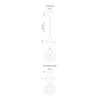 Nora 8-in Aged Gold/Opal Matte Glass 1 Light Pendant