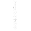 Nora 14-in Matte Black/Opal Matte Glass 1 Light Pendant