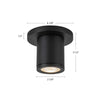 Nordic 3-in (2-in Dia.) White LED Exterior Ceiling