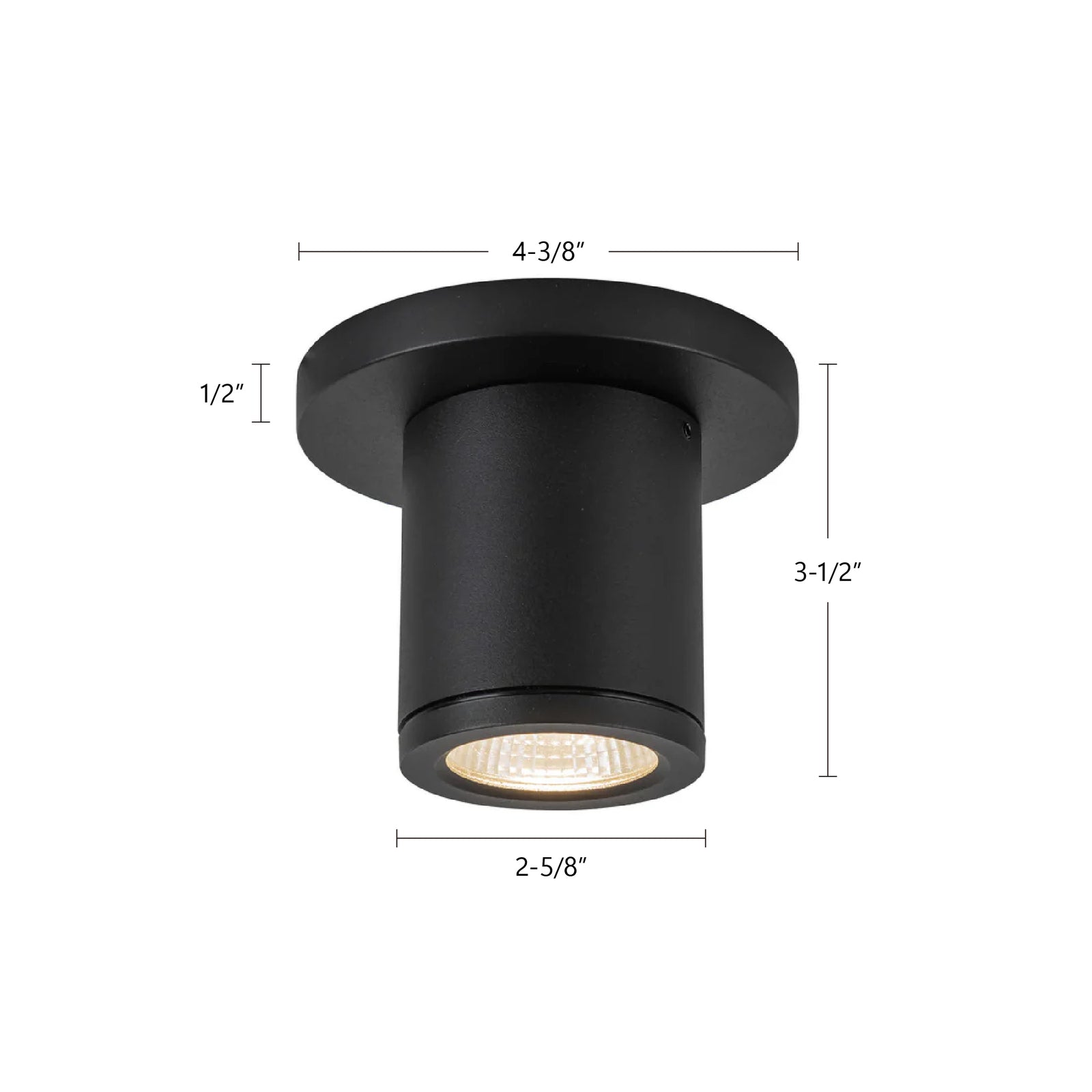 Nordic 3-in (2-in Dia.) White LED Exterior Ceiling