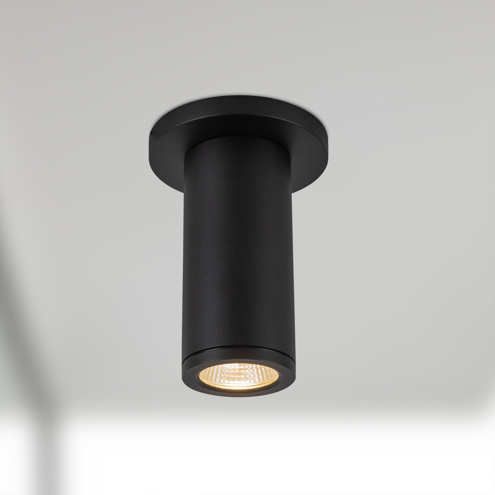 Nordic 6-in (2-in Dia.) Black LED Exterior Ceiling