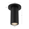 Nordic 6-in (2-in Dia.) White LED Exterior Ceiling