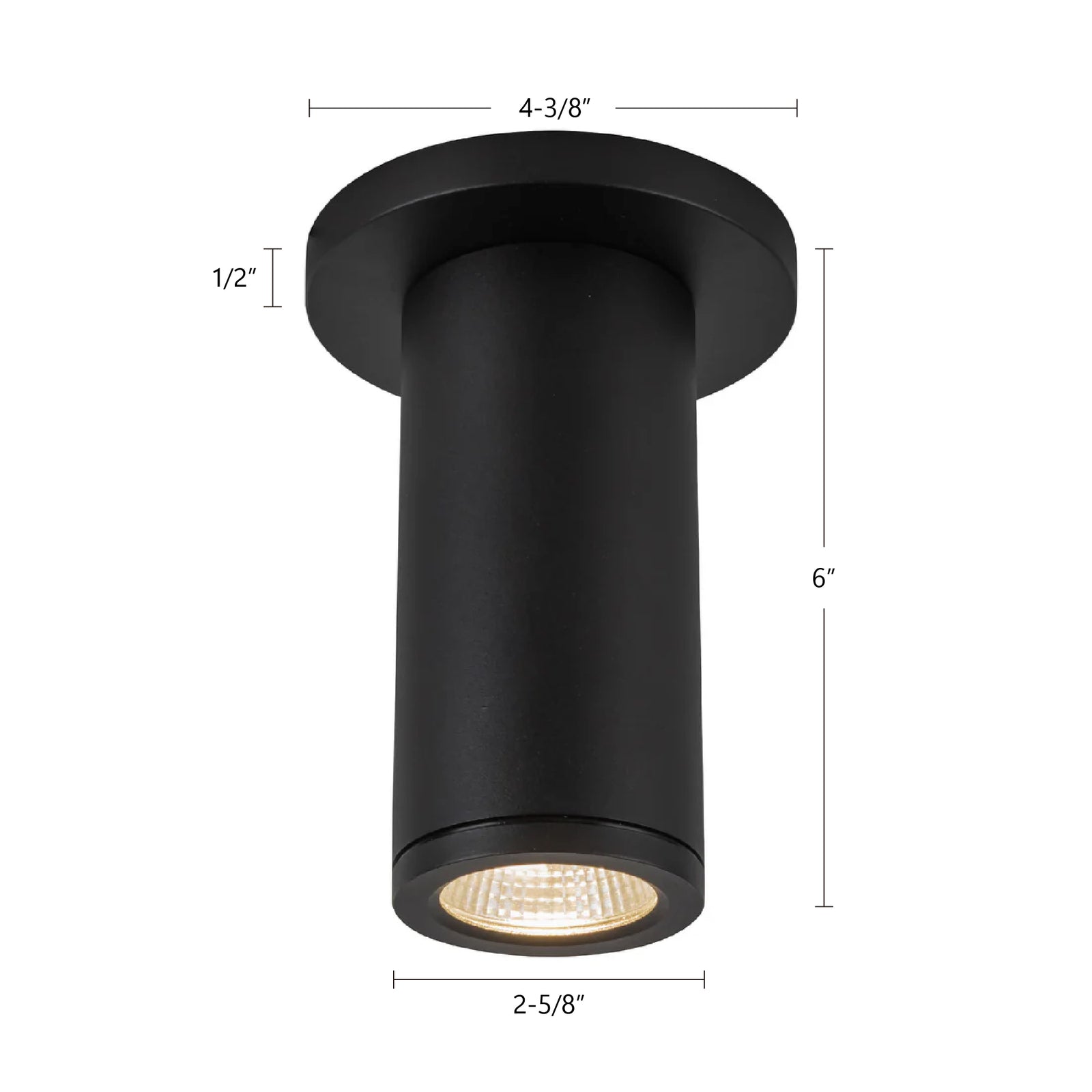 Nordic 6-in (2-in Dia.) White LED Exterior Ceiling