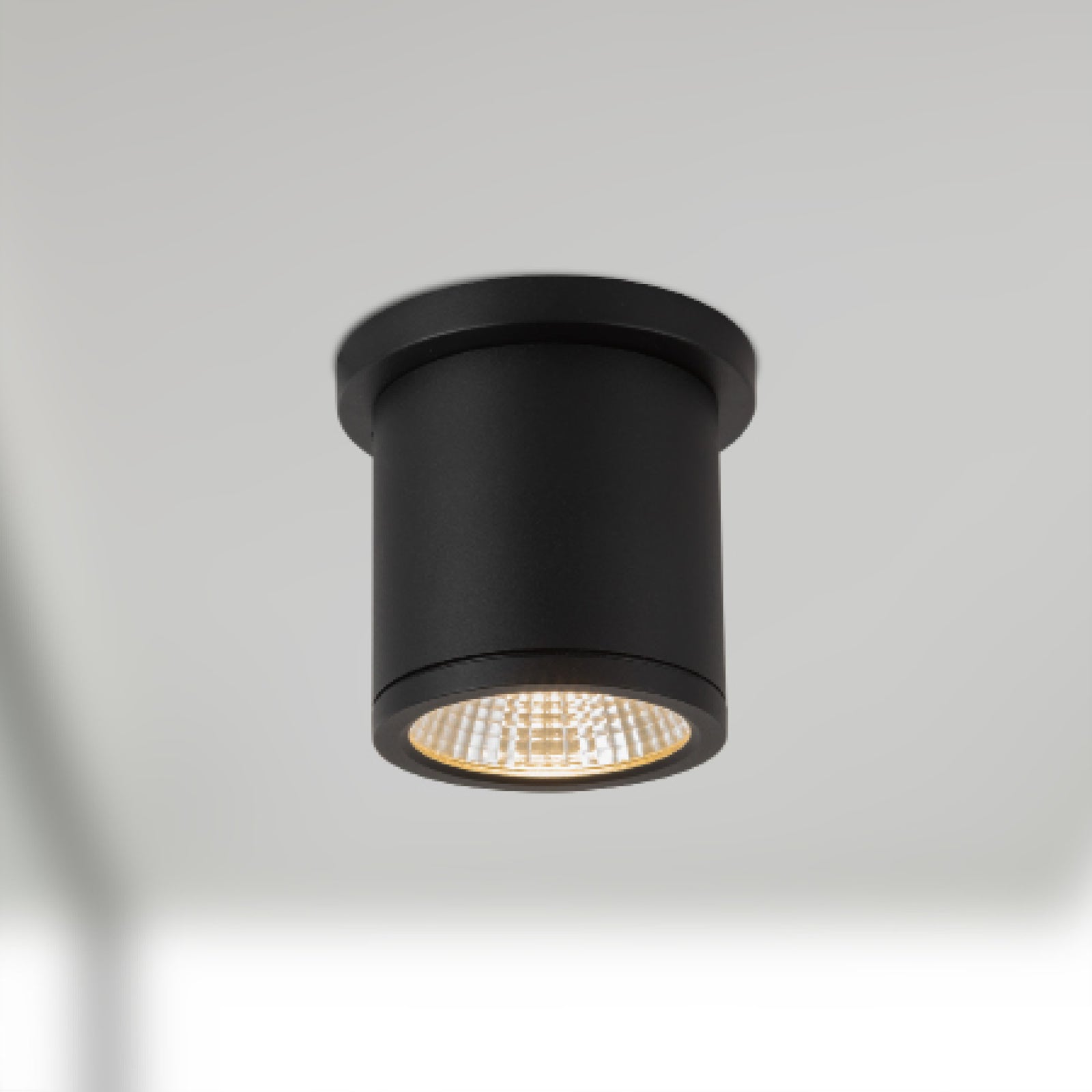 Nordic 4-in (3-in Dia.) Black LED Exterior Ceiling