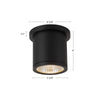 Nordic 4-in (3-in Dia.) White LED Exterior Ceiling
