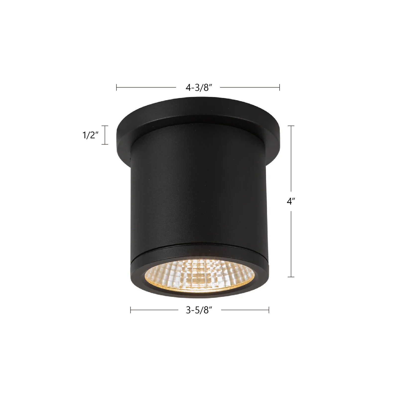 Nordic 4-in (3-in Dia.) White LED Exterior Ceiling