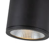 Nordic 4-in (5-in Dia.) Black LED Exterior Ceiling
