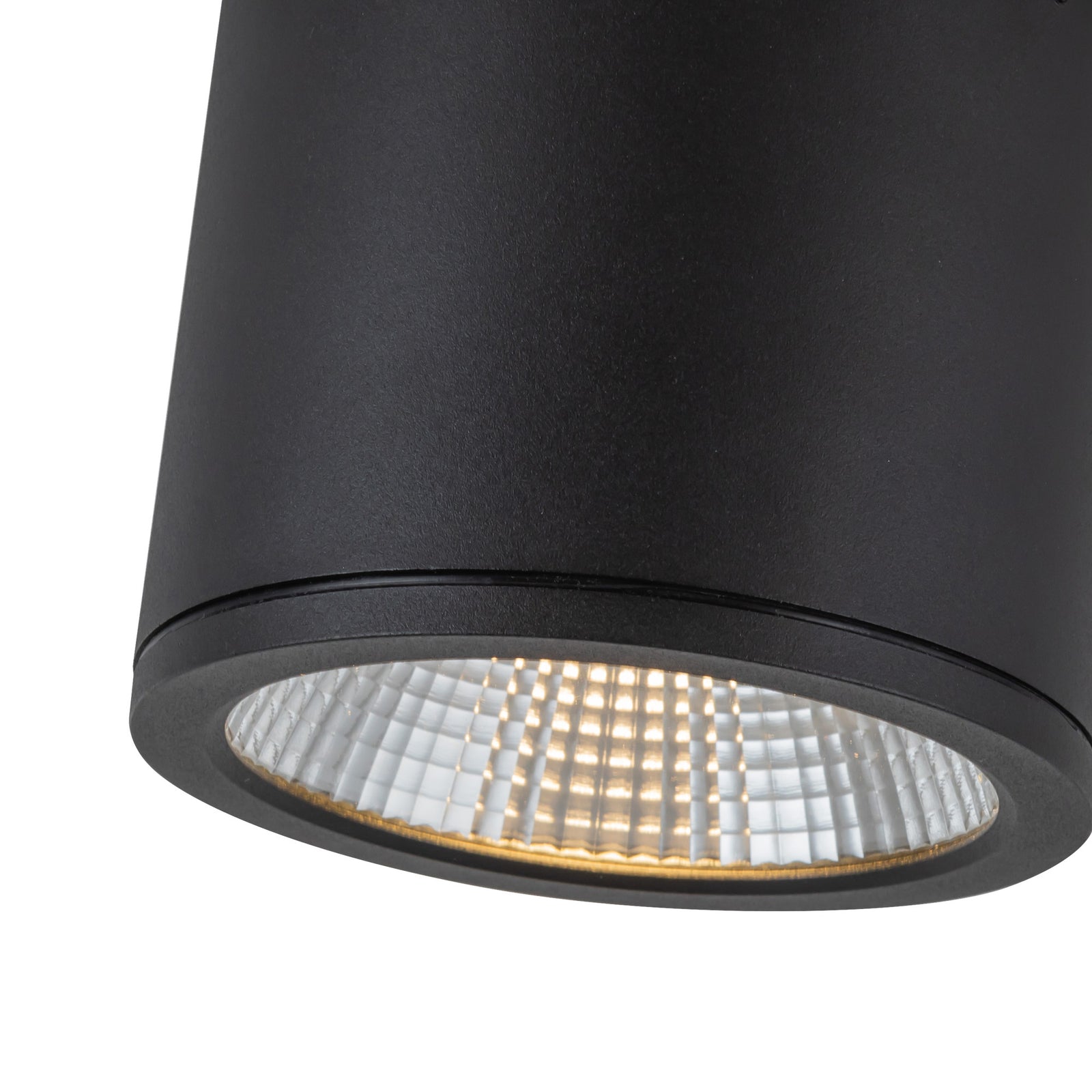 Nordic 4-in (5-in Dia.) Black LED Exterior Ceiling