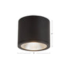 Nordic 4-in (5-in Dia.) White LED Exterior Ceiling