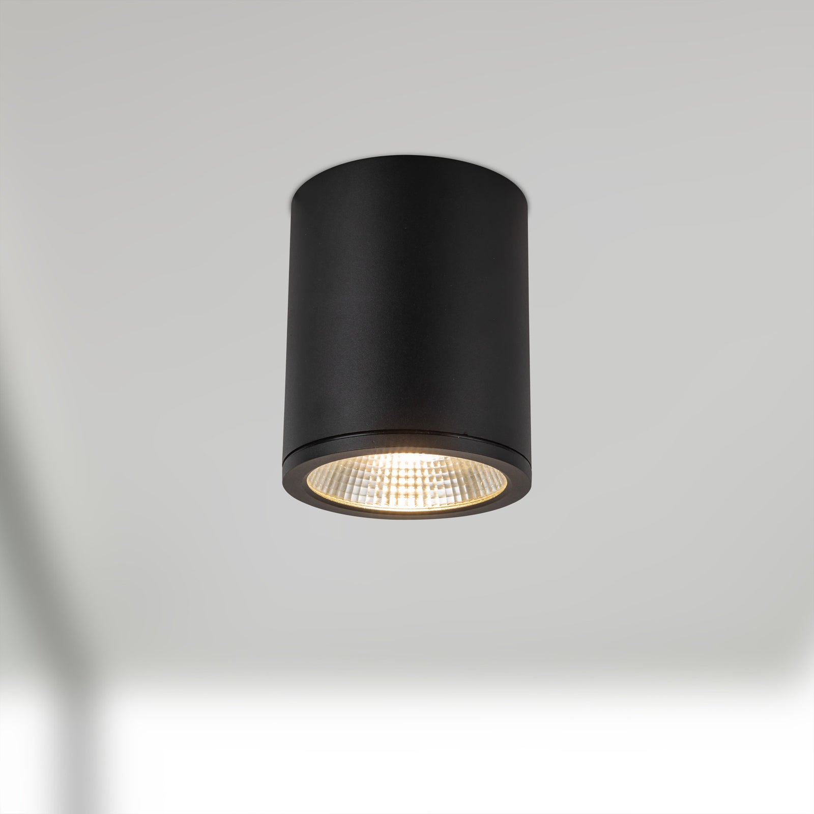 Nordic 6-in (5-in Dia.) Black LED Exterior Ceiling