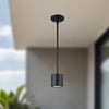 Nordic 3-in (3-in Dia.) Black LED Exterior Pendant