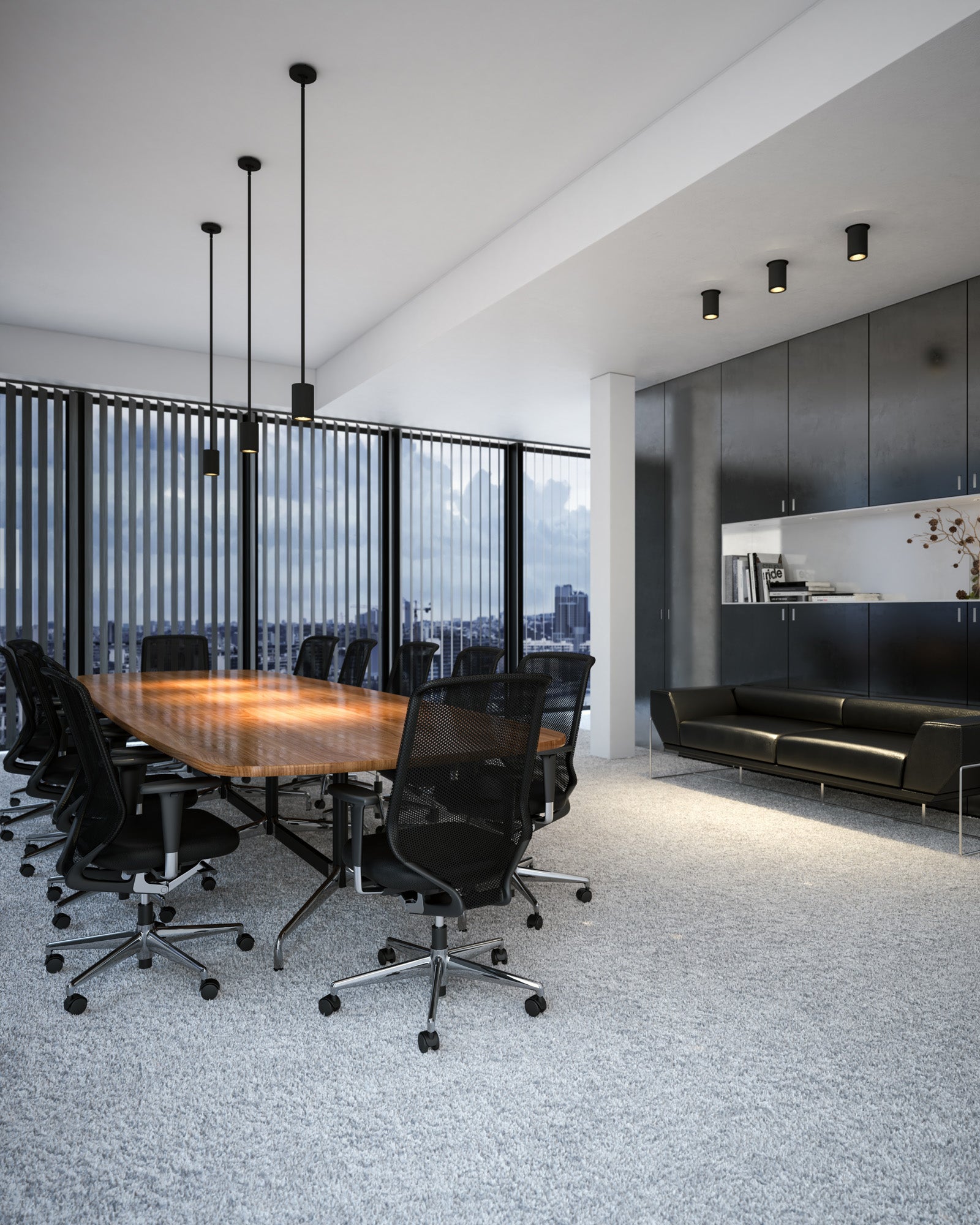 Nordic 5-in (3-in Dia.) Black LED Exterior Pendant