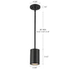 Nordic 5-in (3-in Dia.) White LED Exterior Pendant