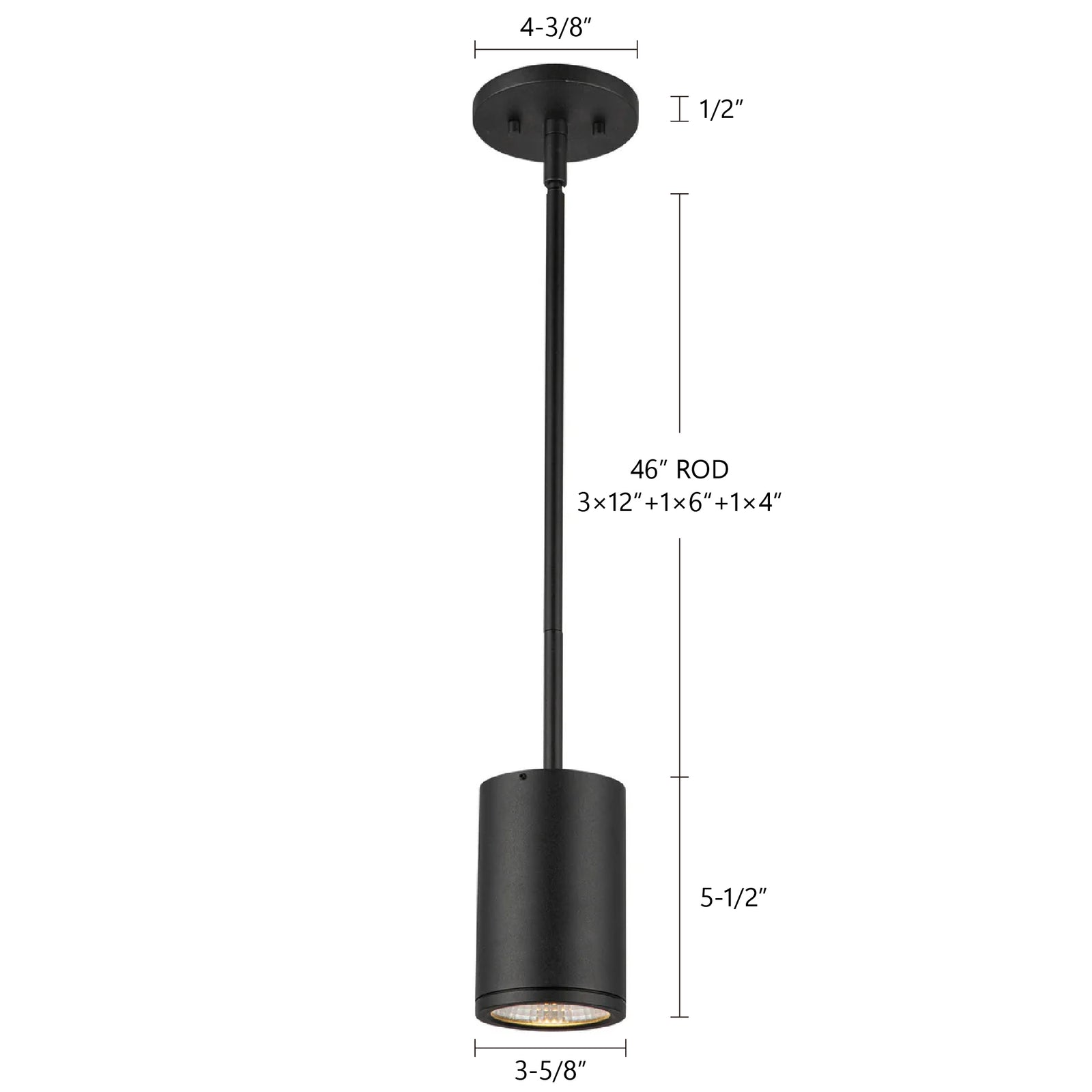 Nordic 5-in (3-in Dia.) White LED Exterior Pendant