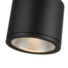 Nordic 4-in (5-in Dia.) Black LED Exterior Pendant