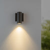 Nordic 6-in (2-in Dia.) Black LED Exterior Wall