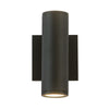 Nordic 8-in (2-in Dia.) Black LED Exterior Wall