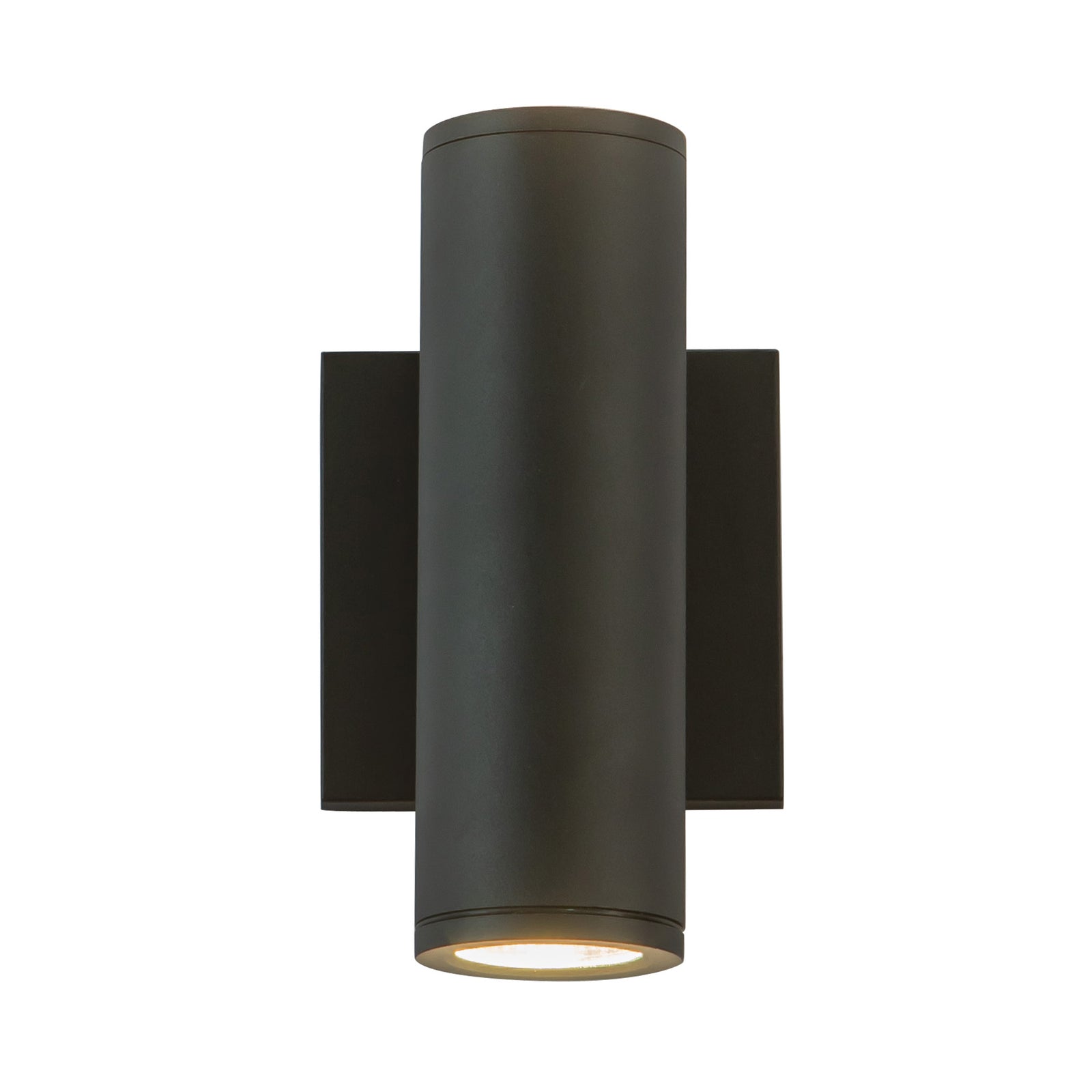 Nordic 8-in (2-in Dia.) Black LED Exterior Wall