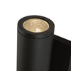 Nordic 8-in (2-in Dia.) Black LED Exterior Wall