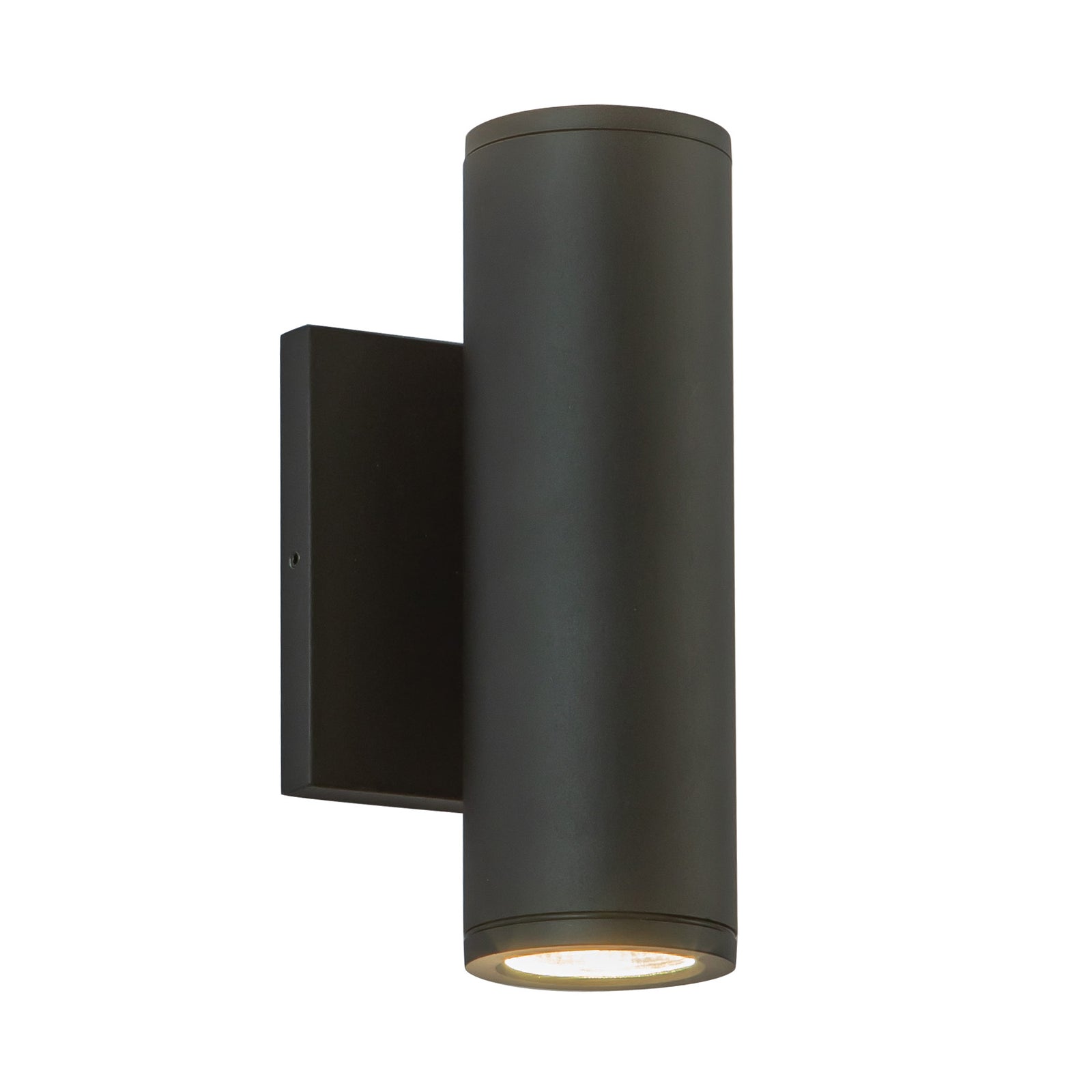 Nordic 8-in (2-in Dia.) Black LED Exterior Wall