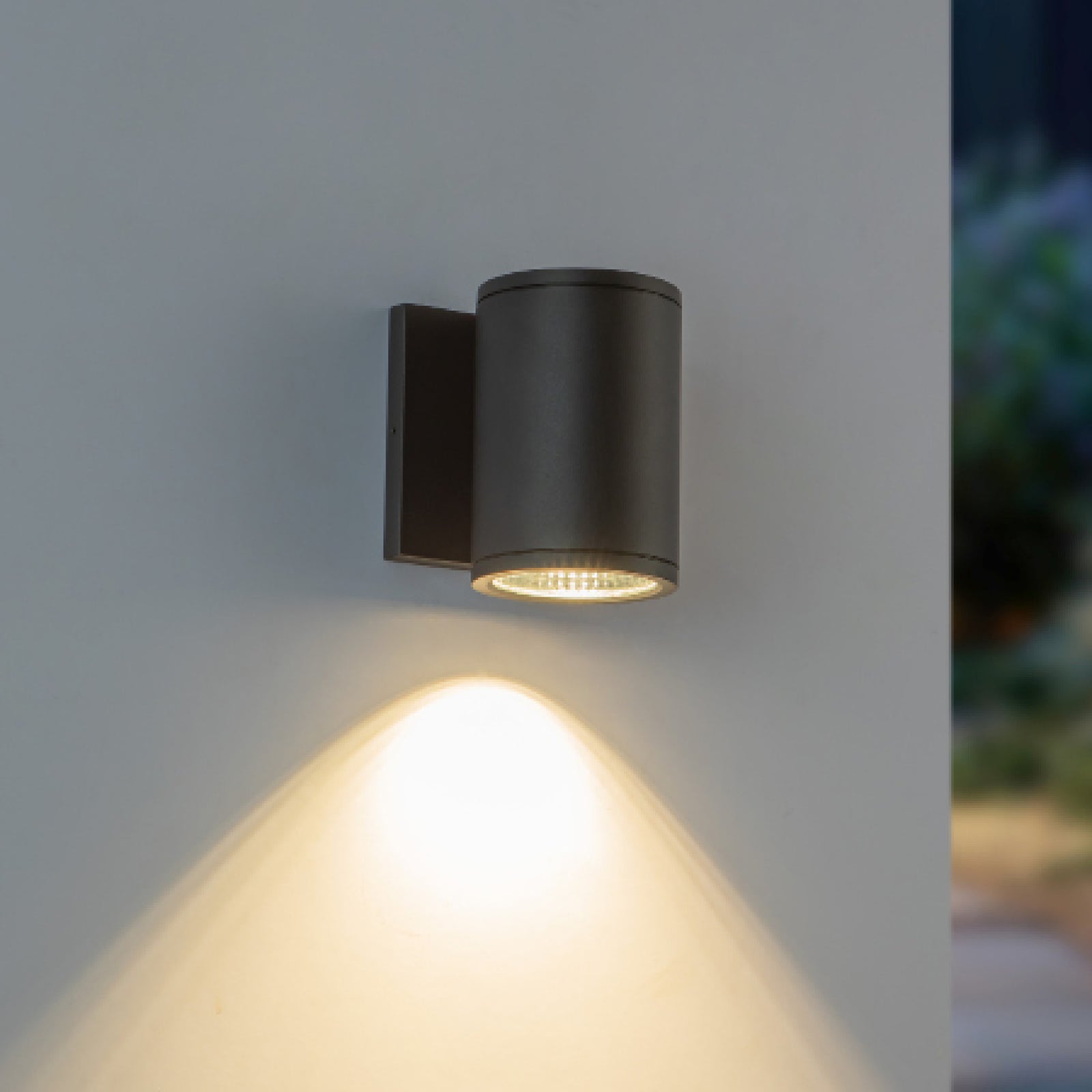 Nordic 5-in (3-in Dia.) Black LED Exterior Wall