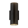 Nordic 10-in (3-in Dia.) Black LED Exterior Wall