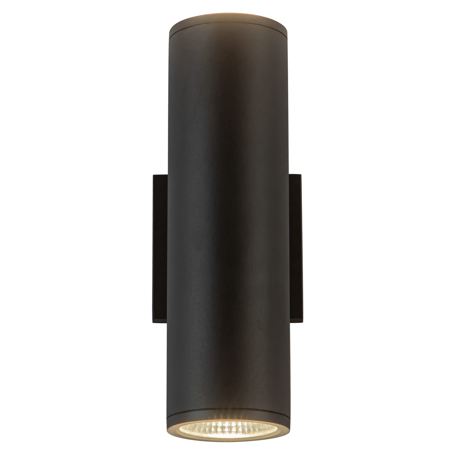 Nordic 12-in (3-in Dia.) Black LED Exterior Wall