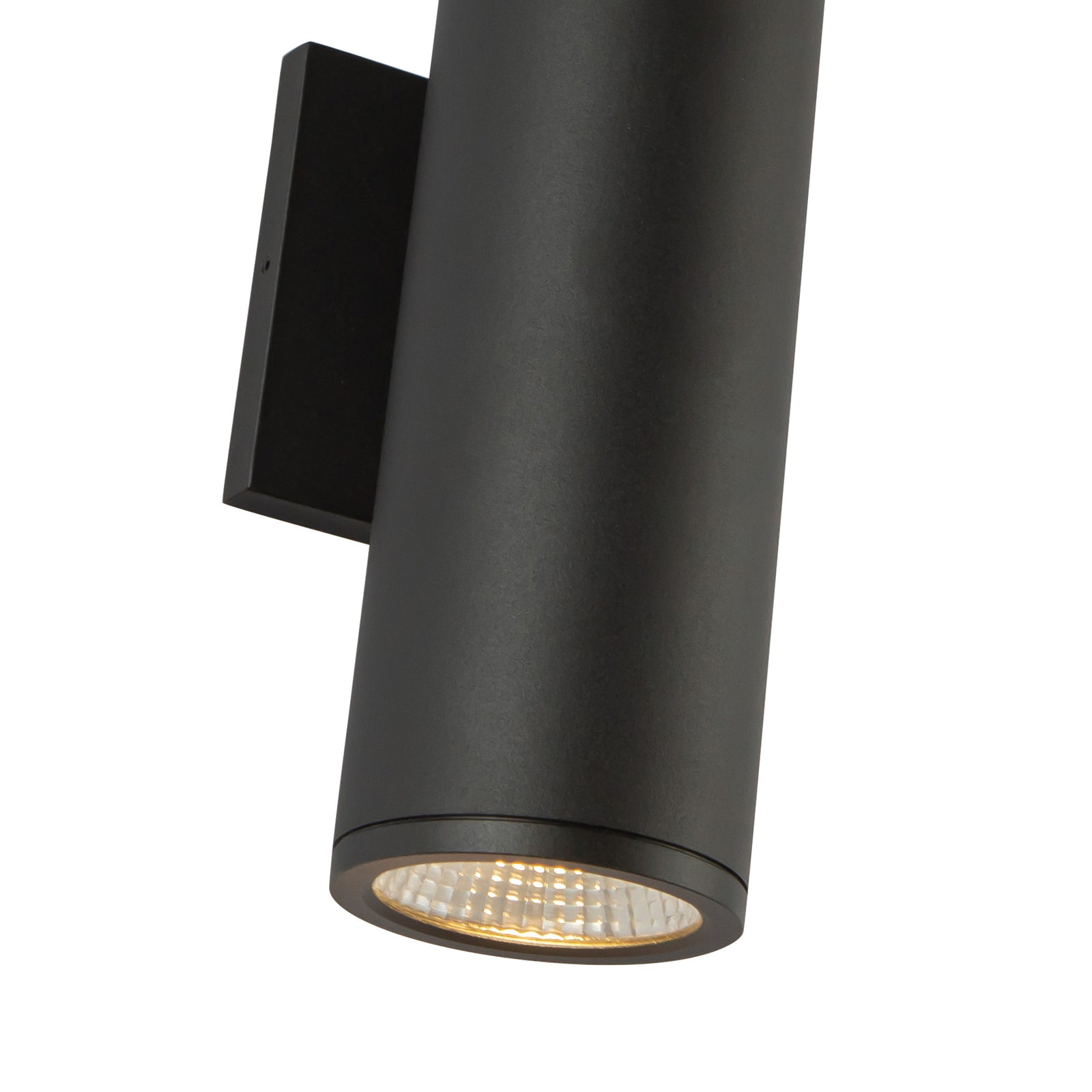 Nordic 12-in (3-in Dia.) Black LED Exterior Wall