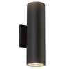 Nordic 12-in (3-in Dia.) Black LED Exterior Wall