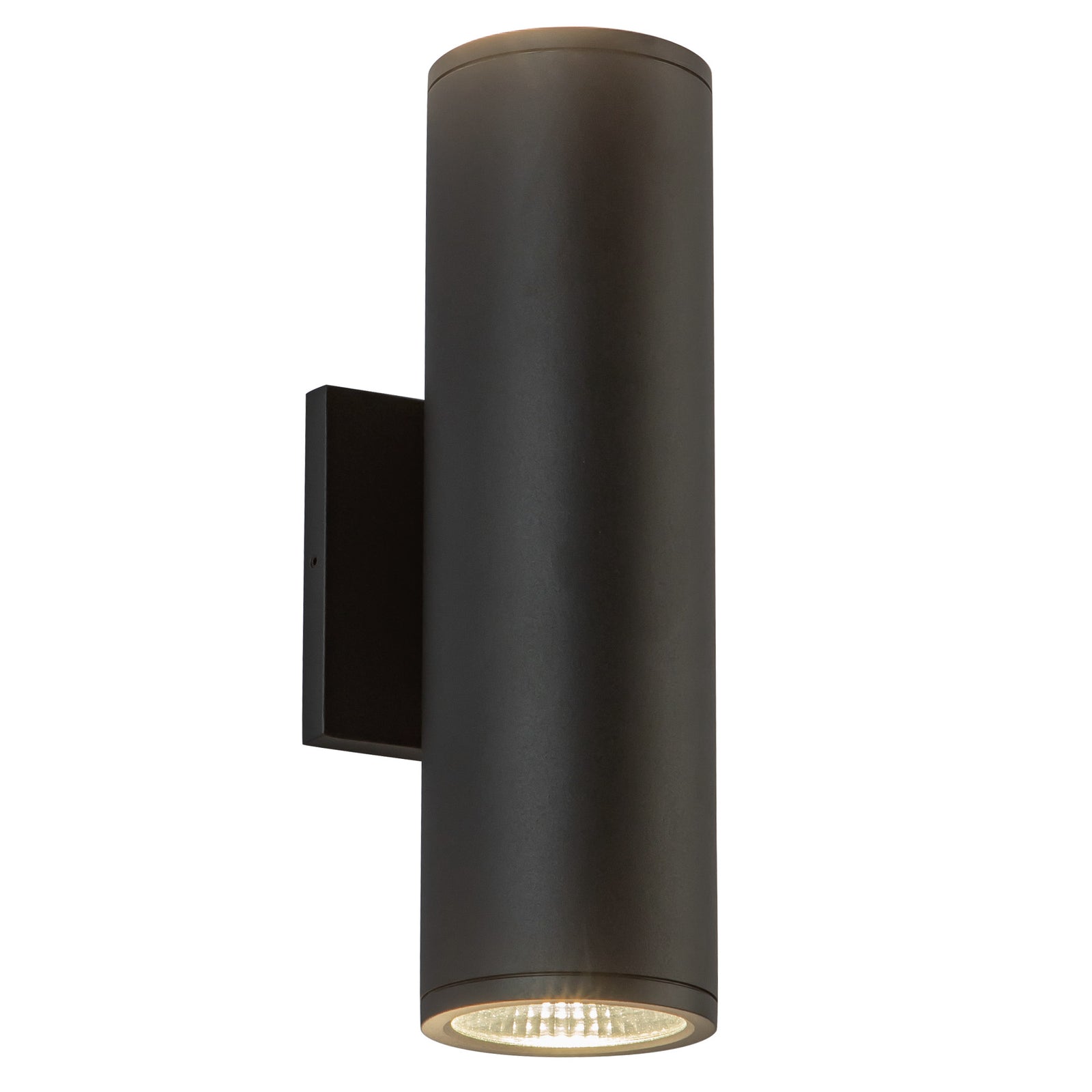Nordic 12-in (3-in Dia.) Black LED Exterior Wall
