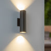 Nordic 12-in (3-in Dia.) Black LED Exterior Wall