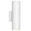 Nordic 12-in (3-in Dia.) White LED Exterior Wall