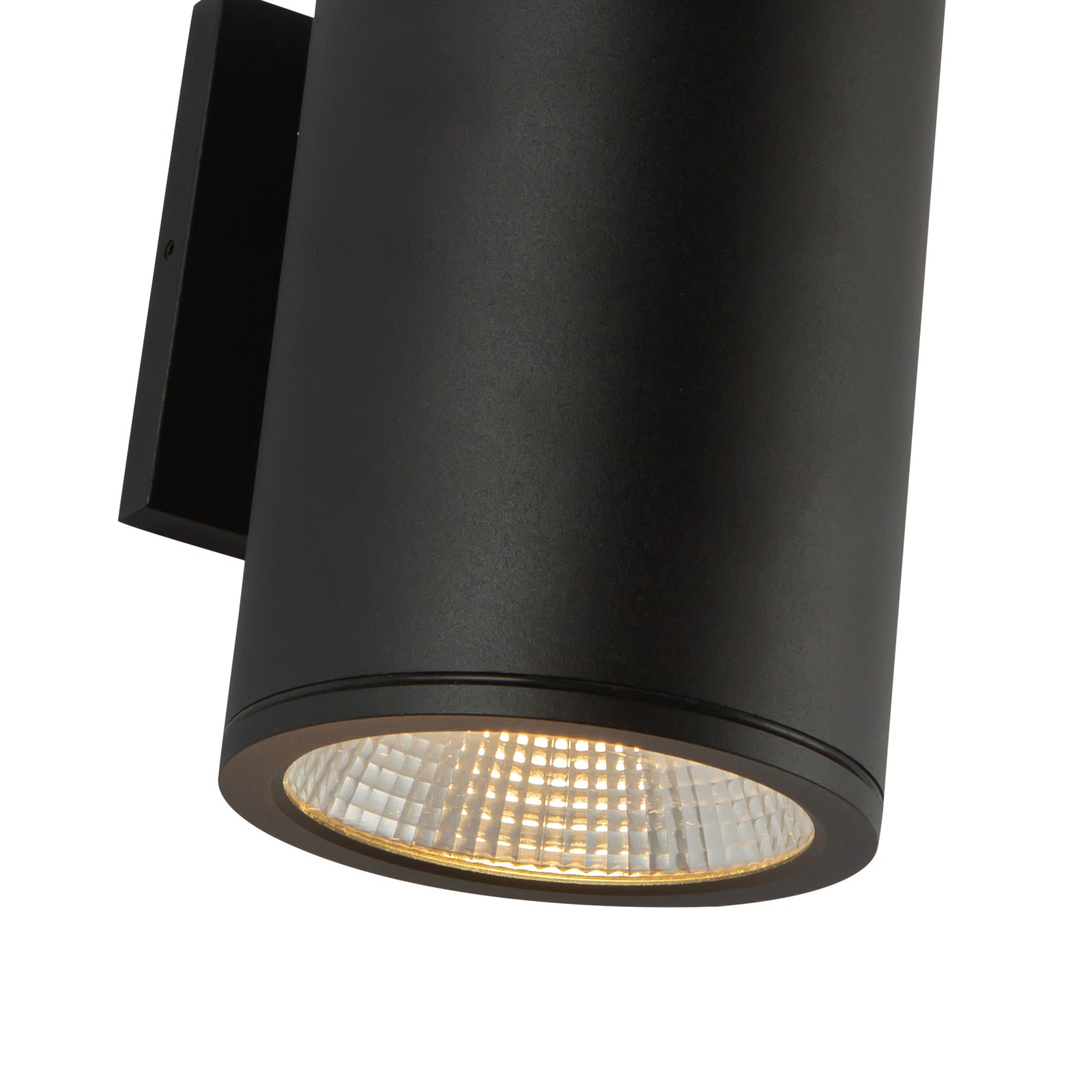 Nordic 7-in (5-in Dia.) Black LED Exterior Wall