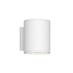 Nordic 6-in (5-in Dia.) White LED Exterior Wall