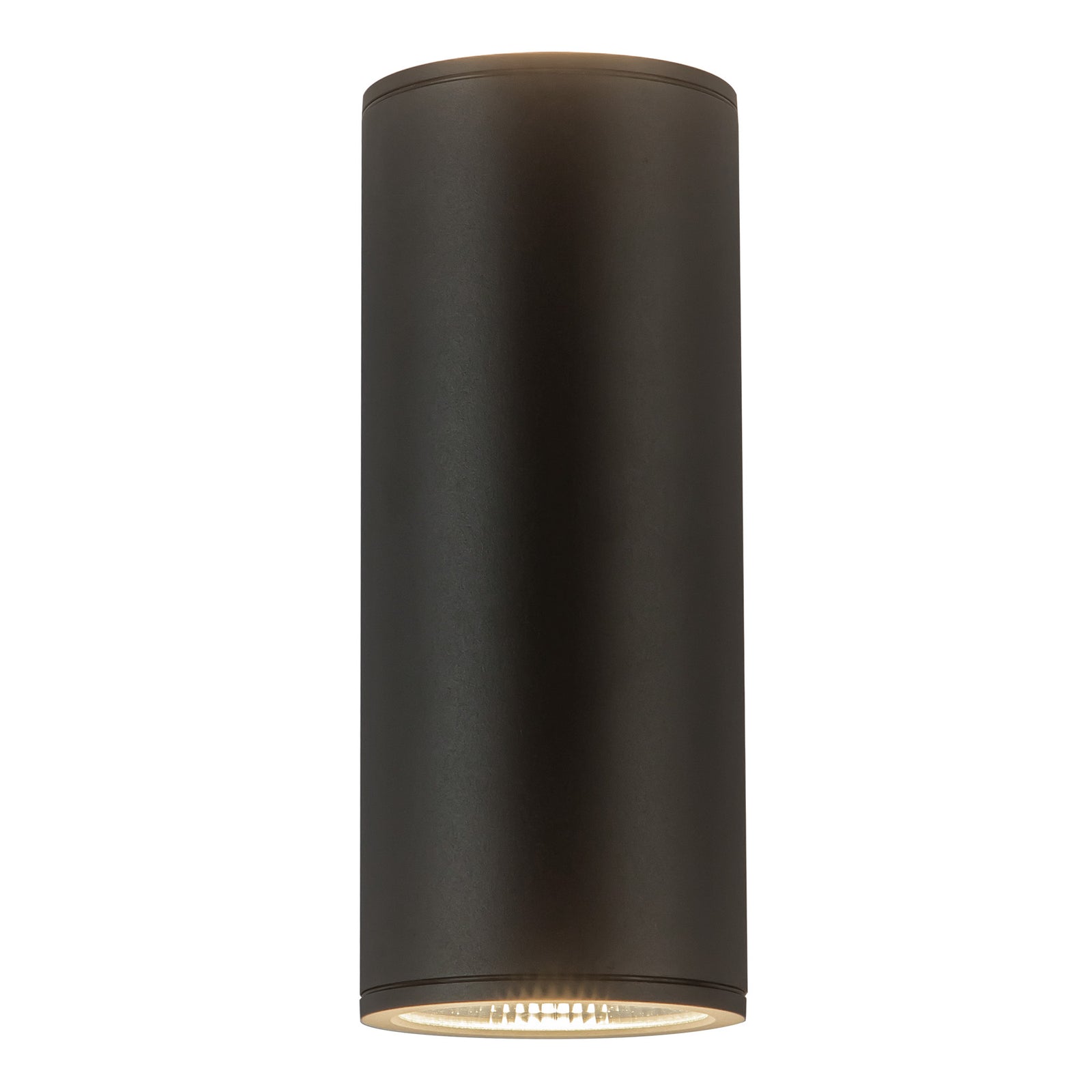 Nordic 12-in (5-in Dia.) Black LED Exterior Wall
