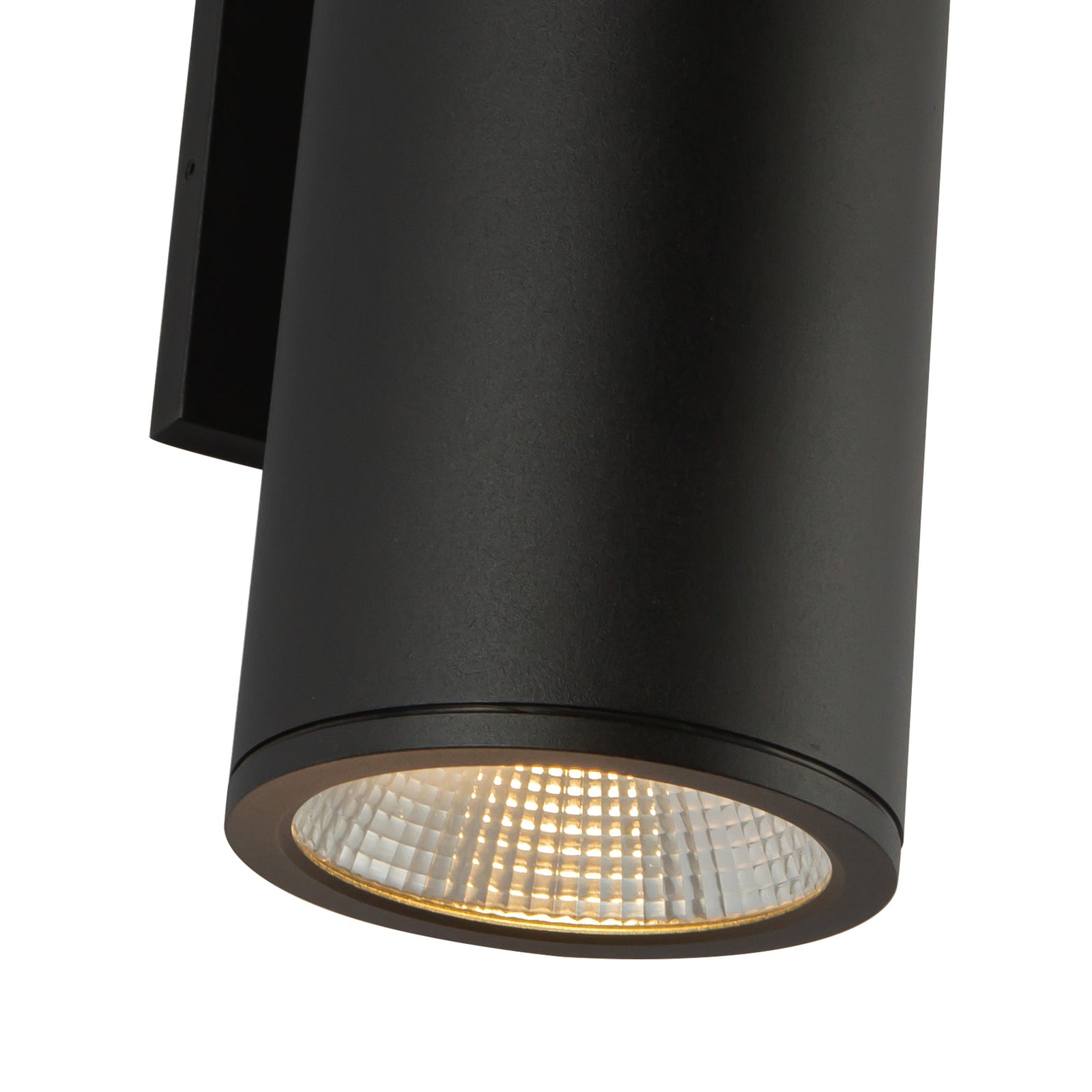 Nordic 12-in (5-in Dia.) Black LED Exterior Wall