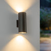 Nordic 12-in (5-in Dia.) Black LED Exterior Wall