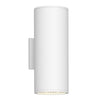 Nordic 12-in (5-in Dia.) White LED Exterior Wall