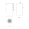 Nordic 7-in Black LED Exterior Wall Sconce