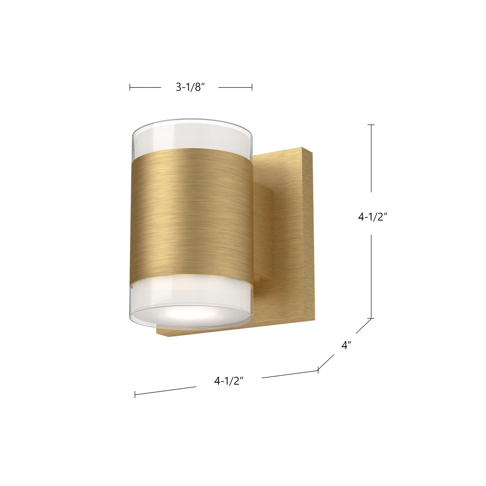 Norfolk 5-in Chrome LED Wall Sconce