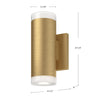 Norfolk 8-in Chrome LED Wall Sconce