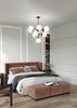 Nouveau 35-in Matte Black/Opal Matte Glass 10 Lights Chandeliers