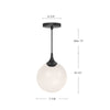 Nouveau 8-in Aged Gold/Opal Matte Glass 1 Light Pendant